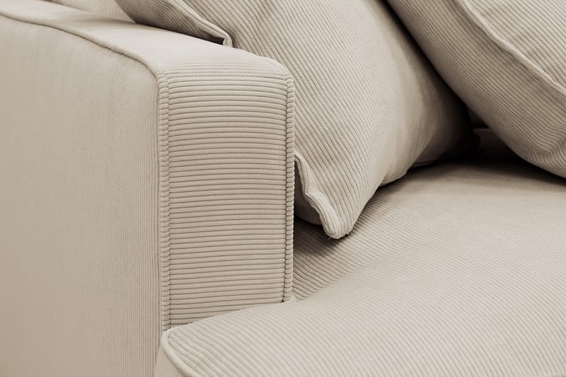 Rossita Lyx 6-sits Vänstervänd U-formad Extra djup Soffa med Divan och Schäslong i Manchester - Kräm - Products - Möbler - Soffa - U-soffa