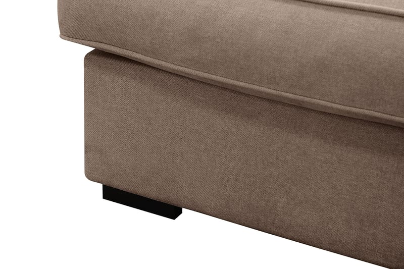 Rossita Lyx 6-sits Vänstervänd U-formad Extra djup Soffa med Divan och Schäslong i Tyg - Mörkbrun - Products - Möbler - Soffa - U-soffa