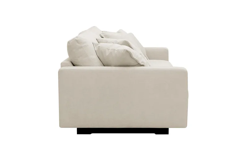 Valencia Extra Djup 3-sits Soffa i Chenille - Beige - Products - Möbler - Soffa - 3 sits soffa