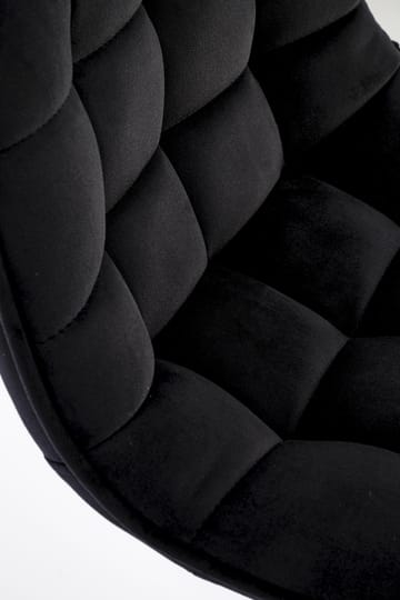 Barstol svart sammet med guldfot - Sitthöjd 62-84 cm - Svart/guld - Products - Möbler - Fåtölj & stolar - Barstol & barpall