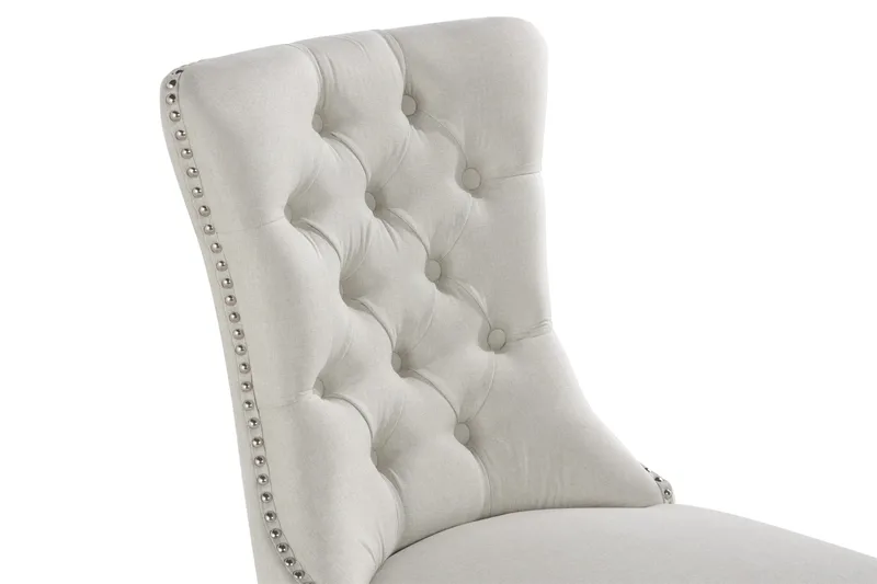 Bergviken Beige Matstol - Vit / Trä - Products - Möbler - Fåtölj & stolar - Matstol & köksstol