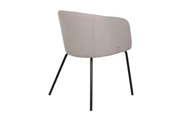 Berit Karmstol med Armstöd - Grå/Svart - Products - Möbler - Fåtölj & stolar - Matstol & köksstol