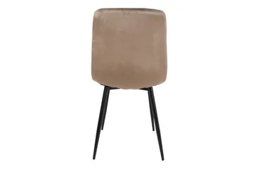 Brie Stol Beige Sammet - Products - Möbler - Fåtölj & stolar - Matstol & köksstol