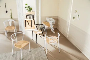 Elysia Matstol med Armstöd - Svart / Natur - Products - Möbler - Fåtölj & stolar - Karmstol