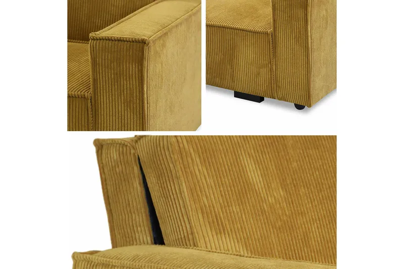 Denegal Bäddfåtölj Dark yellow - Products - Möbler - Fåtölj & stolar - Fåtölj - Bäddfåtölj