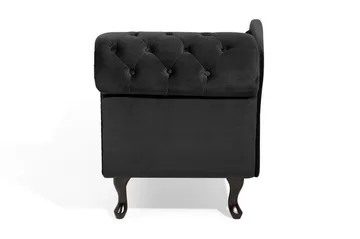 Nimes Schäslong - Svart - Products - Möbler - Fåtölj & stolar - Fåtölj - Liggfåtölj