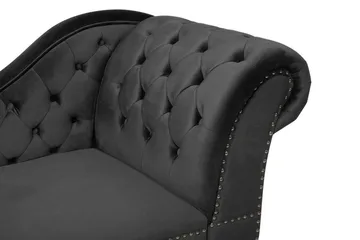 Nimes Schäslong - Svart - Products - Möbler - Fåtölj & stolar - Fåtölj - Liggfåtölj