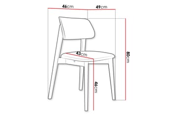 Ferrara Matstol - Svart - Products - Möbler - Fåtölj & stolar - Matstol & köksstol