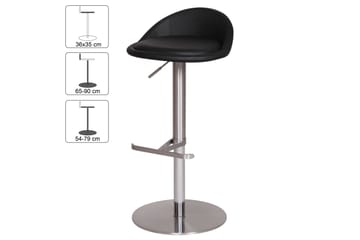 Grubbe Barstol - Svart - Products - Möbler - Fåtölj & stolar - Barstol & barpall