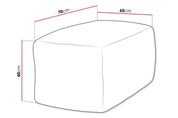 Katheryn Sittsäck 60 cm - Beige/Brun - Products - Möbler - Fåtölj & stolar - Sittsäck & saccosäck