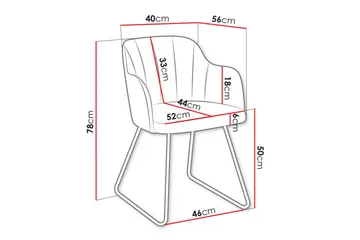 Kintore Matstol - Svart - Products - Möbler - Fåtölj & stolar - Karmstol