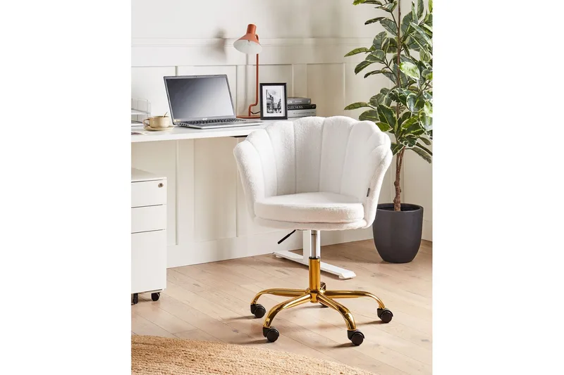 Kontorsstol Monticello Vitt/guld/svart - Vitt/guld/svart - Products - Möbler - Fåtölj & stolar - Kontorsstol & skrivbordsstol