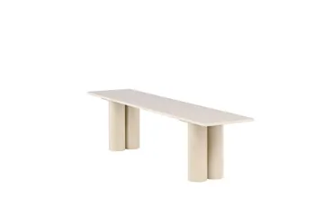 Matbänk Olivia 40x180x45 cm - Vit - Products - Möbler - Fåtölj & stolar - Sittbänk