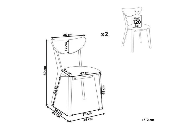 Matsalsstol Erie set om 2 - Products - Möbler - Fåtölj & stolar - Matstol & köksstol