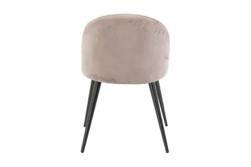 Matstol utan armstöd Venture Home Velvet Köksstol Sammet Pink - Products - Möbler - Fåtölj & stolar - Matstol & köksstol