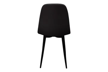 Nibe Matstol - Svart/Metallben Svart - Products - Möbler - Fåtölj & stolar - Matstol & köksstol