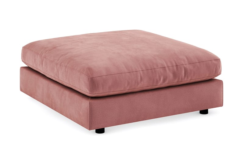 Arken Fotpall Sammet, Rosa