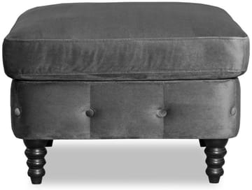 Ashford chesterfield fotpall - Mörkgrå sammet - Mörkgrå - Products - Möbler - Fåtölj & stolar - Pall & puff - Fotpallar