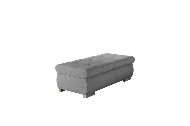 Cerys Fotpall 60 cm - Grå - Products - Möbler - Fåtölj & stolar - Pall & puff - Fotpallar