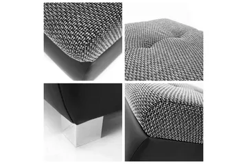 Cerys Fotpall 60 cm - Svart - Products - Möbler - Fåtölj & stolar - Pall & puff - Fotpallar