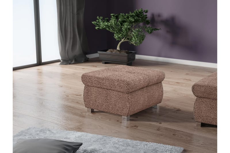 Cerys Sittpuff - Brun - Products - Möbler - Fåtölj & stolar - Pall & puff - Sittpuff