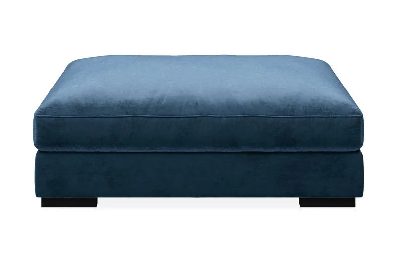 Dubai Fotpall Sammet - Blå - Products - Möbler - Fåtölj & stolar - Pall & puff - Fotpallar