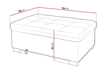 Dynir Fotpall 70 cm - Grön - Products - Möbler - Fåtölj & stolar - Pall & puff - Fotpallar