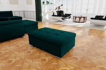 Dynir Sittpuff - Grön/Sammet - Products - Möbler - Fåtölj & stolar - Pall & puff - Sittpuff