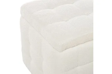 Fotpall Michigan Vit - Vit - Products - Möbler - Fåtölj & stolar - Pall & puff - Fotpallar