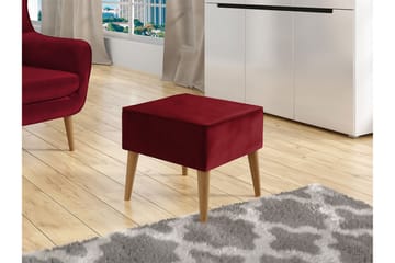 Fotpall - Röd - Products - Möbler - Fåtölj & stolar - Pall & puff - Fotpallar