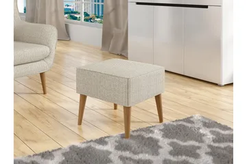 Gabi Fotpall 45 cm - Beige - Products - Möbler - Fåtölj & stolar - Pall & puff - Fotpallar