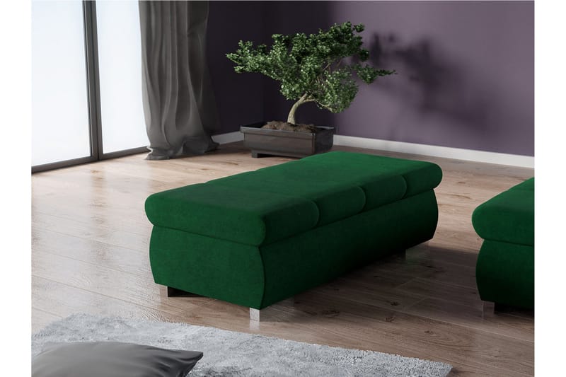 Gamal Fotpall 60 cm - Grön - Products - Möbler - Fåtölj & stolar - Pall & puff - Fotpallar