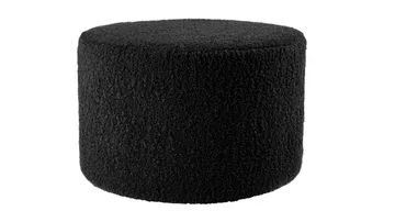 House Puff 55 cm Rund Teddy - Svart - Products - Möbler - Fåtölj & stolar - Pall & puff - Sittpuff