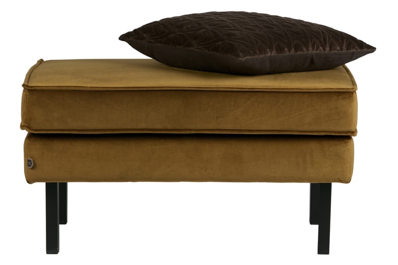 Lissbon Fotpall Sammet - Honungsgul - Products - Möbler - Fåtölj & stolar - Pall & puff - Fotpallar