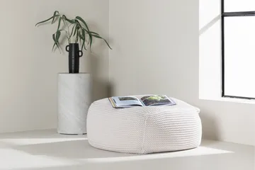 Luca Sittpuff - Cream - Products - Möbler - Fåtölj & stolar - Pall & puff - Sittpuff