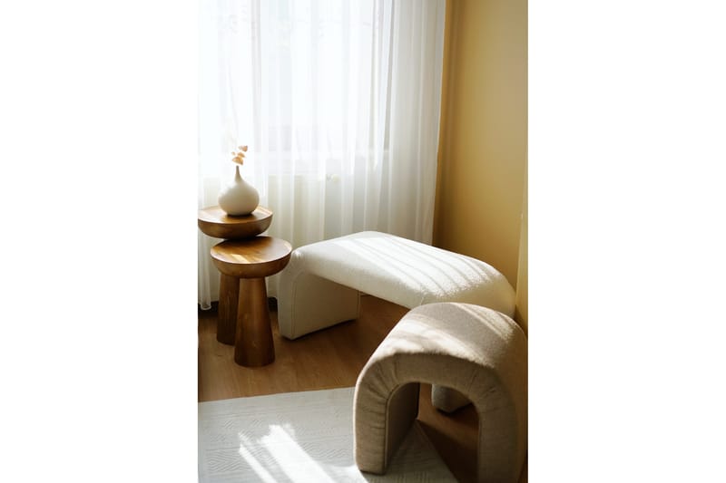 Manav Sittpuff 106 cm - Vit - Products - Möbler - Fåtölj & stolar - Pall & puff - Sittpuff