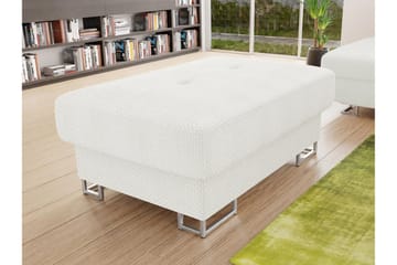 Reginia Fotpall 104 cm - Vit - Products - Möbler - Fåtölj & stolar - Pall & puff - Fotpallar