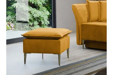 Staffin Fotpall 50 cm Yellow - Products - Möbler - Fåtölj & stolar - Pall & puff - Fotpallar