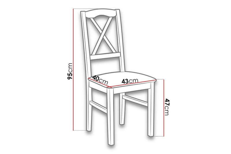 Patrickswell Matstol - Svart - Products - Möbler - Fåtölj & stolar - Matstol & köksstol