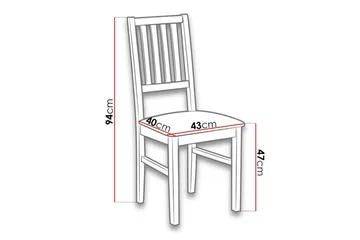 Patrickswell Matstol - Vit - Products - Möbler - Fåtölj & stolar - Matstol & köksstol