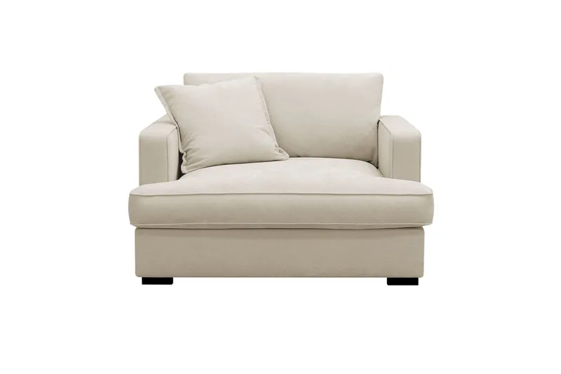 Rossita lyx Extra djup Fåtölj - Beige Tyg - Products - Möbler - Fåtölj & stolar - Fåtölj