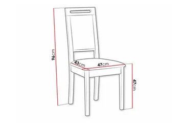 Rowden Matstol - Svart - Products - Möbler - Fåtölj & stolar - Matstol & köksstol