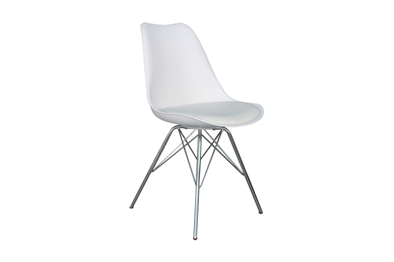 Shell Matstol Konstläder - Pu/Krom - Products - Möbler - Fåtölj & stolar - Matstol & köksstol