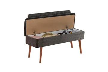 Valsot Sittbänk 110 cm - Valnöt/Antracit - Products - Möbler - Fåtölj & stolar - Sittbänk