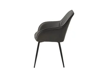 Sonal Matstol - Mörkgrå - Products - Möbler - Fåtölj & stolar - Karmstol