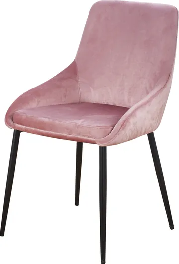 Theo stol i rosa sammet - ljusrosa - Products - Möbler - Fåtölj & stolar - Matstol & köksstol