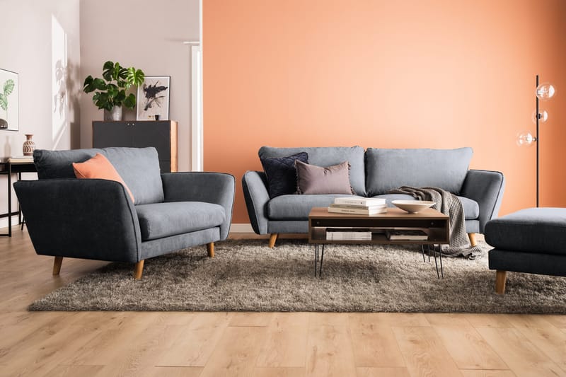 Trend Lyx Fåtölj - Mörkgrå/Ek - Products - Möbler - Fåtölj & stolar - Fåtölj