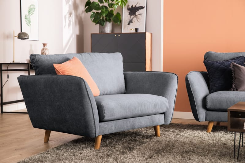 Trend Lyx Fåtölj - Mörkgrå/Ek - Products - Möbler - Fåtölj & stolar - Fåtölj