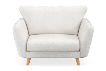 Trend Lyx Fåtölj, Vit|Bouclé