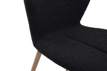 Tuktut Matstol - Svart - Products - Möbler - Fåtölj & stolar - Matstol & köksstol